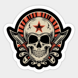 Spirit Skull Tattoo - Timeless Rebel Design Sticker